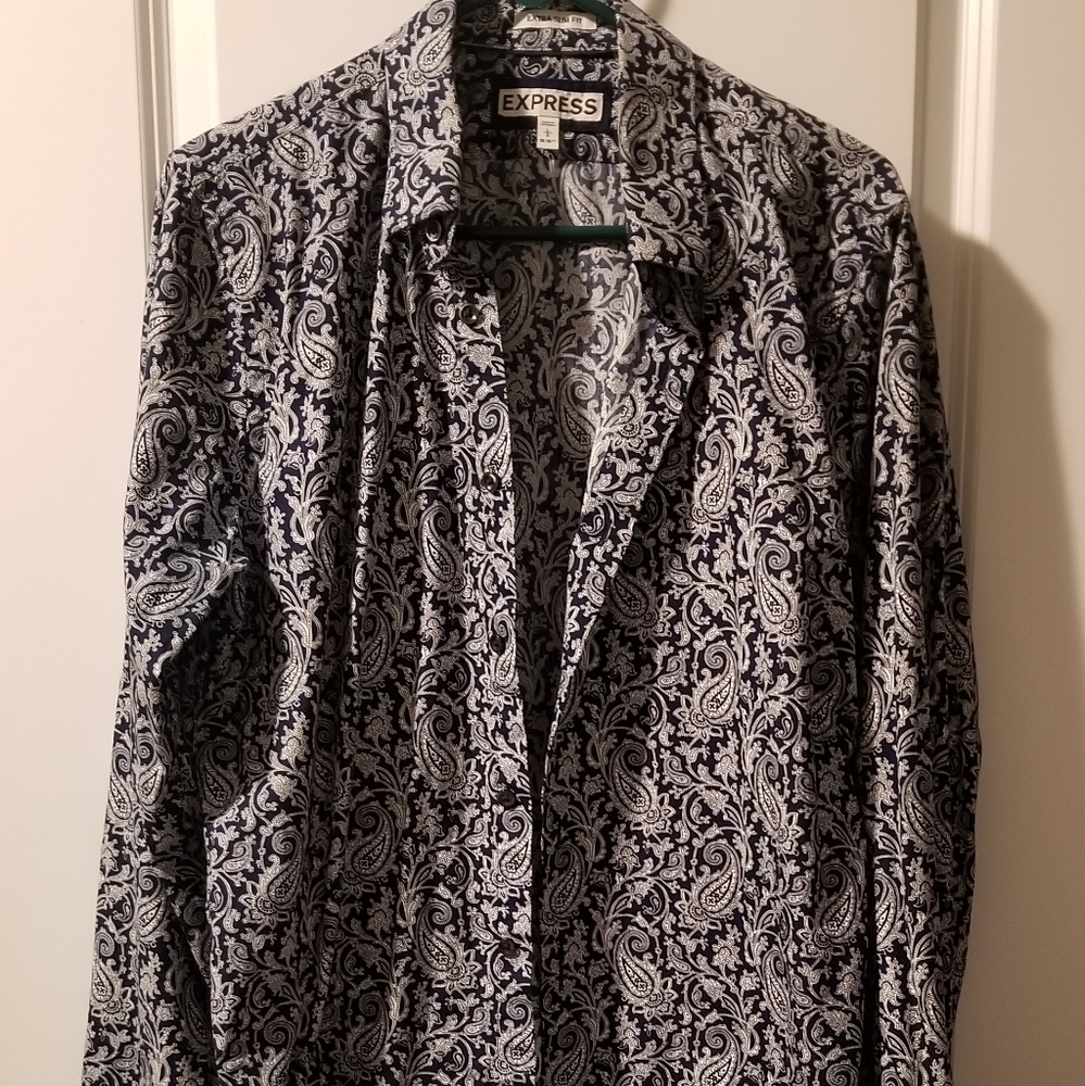 Men Navy Dress Shirt. /Navy Dress Pant/EXPRESS